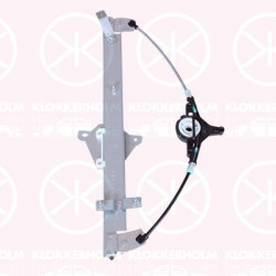 Window Regulator, 4-dr, without electric motor, Electric, Left Front, GHP959590A (MAZDA)