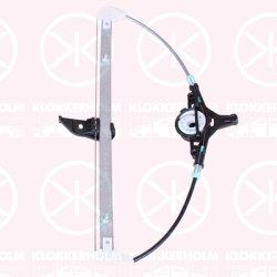 Window Regulator, 4-dr, without electric motor, Electric, Left Rear, GHP973590B (MAZDA)