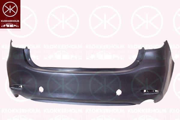 Bumper, w/primer, Rear, GSH750221BBB (MAZDA)