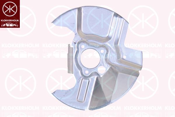 Splash Guard, brake disc, Front Axle Left, Diameter 1/Diameter 2 [mm]: 290/55, Zinc-coated, NC8233270A, NC82-33-270A (MAZDA)