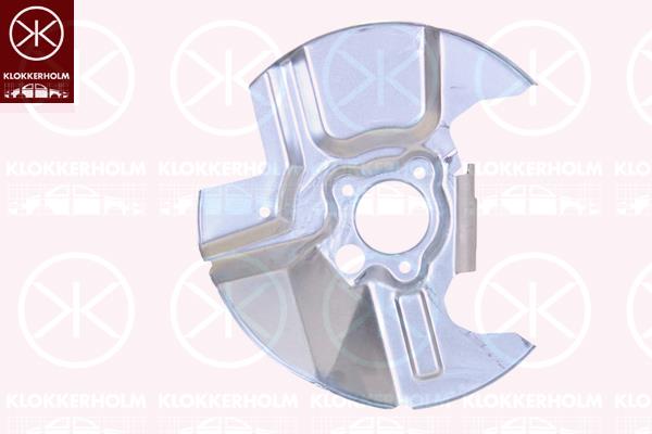 Splash Guard, brake disc, Front Axle Right, Diameter 1/Diameter 2 [mm]: 290/55, Zinc-coated, NC82-33260A, NC82-33-260A (MAZDA)