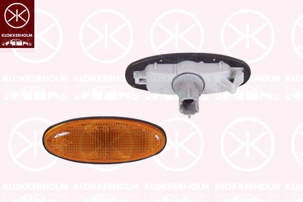 Direction Indicator, with bulb holder, yellow, both sides, B01W51120 (MAZDA)