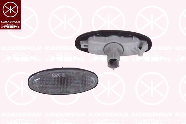 Direction Indicator, with bulb holder, Smoke Grey, both sides, B01W51120B2 (MAZDA)