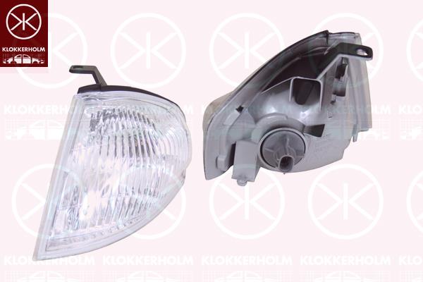 Direction Indicator, with bulb holder, white, Left Front, B25D51070B (MAZDA)