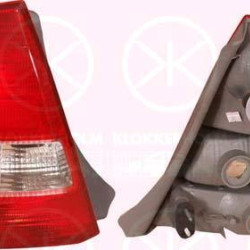 Tail Light Assembly, without bulb holder, white/red, Right, BJ1W51150 (MAZDA), BN1C51150 (MAZDA)