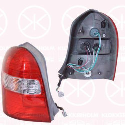 Tail Light Assembly, without rear fog light, with bulb holder, white/red, Left, not ECE approved, B25R51160C (MAZDA)