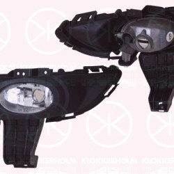 Front Fog Light, Standard, H11, with holder, Left Front, BN8V51690A (MAZDA), BN8V51690B (MAZDA), BN8V51690C (MAZDA)