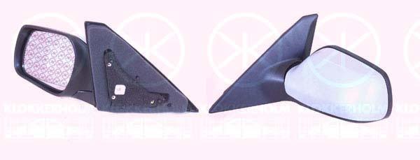 Exterior Mirror, w/primer, for electric mirror adjustment, Convex, Heatable, Right, BP4L69120F (MAZDA)