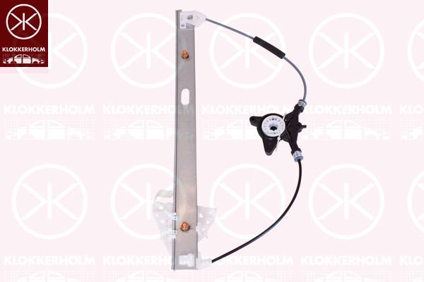 Window Regulator, OE-type, without electric motor, Electric, Left Front, BP4K59590 (MAZDA), BP4K59590A (MAZDA)