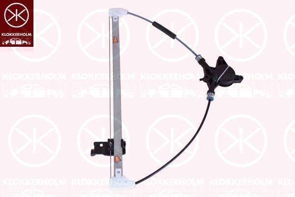 Window Regulator, OE-type, without electric motor, Electric, Right Rear, BP4K72590A (MAZDA), BP4K72590C (MAZDA), BP4K72590D (MAZDA), BP4K72590E (MAZDA), BP4K-72-590E (MAZDA)