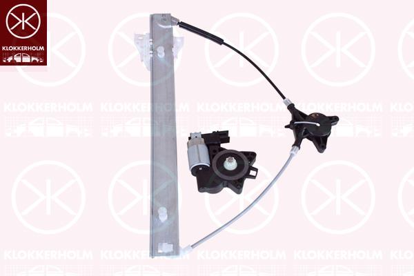 Window Regulator, OE-type, with electric motor, with comfort function, Electric, Left Front, Number of pins: 6, BP4K59590 (MAZDA), BP4K59590A (MAZDA), GJ6A5958XA (MAZDA), GJ6A5958XB (MAZDA), GJ6A5958XC (MAZDA), GJ6A5958XD (MAZDA), GJ6A5958XE (MAZDA), GJ6A5958XF (MAZDA), GJ6A-59-58XF (MAZDA)