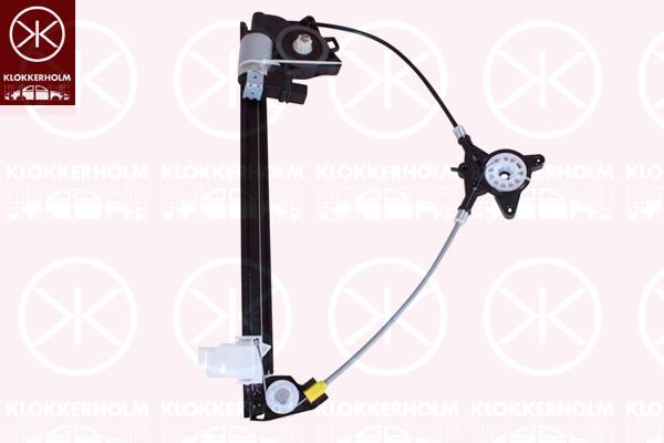 Window Regulator, OE-type, with electric motor, with comfort function, Electric, Right Rear, Number of pins: 6, GJ6A5958XA (MAZDA), BP4K72590A (MAZDA), BP4K72590C (MAZDA), GJ6A5958XB (MAZDA), BP4K72590D (MAZDA), GJ6A5958XC (MAZDA), BP4K72590E (MAZDA), GJ6A5958XD (MAZDA), BP4K-72-590E (MAZDA), GJ6A5958XE (MAZDA), GJ6A5958XF (MAZDA), GJ6A-59-58XF (MAZDA)