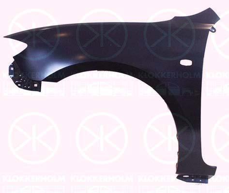 Wing, Right Front, with hole for direction indicator, BN8V52111C (MAZDA), BN8V52111D (MAZDA), BN8V52111D8H (MAZDA)