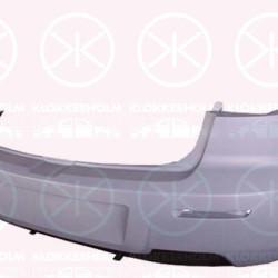 Bumper, Partial primed, Rear, not for trim level: SPORT, BS4J50221B (MAZDA), BS4J-50-221B (MAZDA)