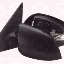 Exterior Mirror, Left, for electric mirror adjustment, with indicator, Heatable, w/primer, Aspherical, BBP36918ZD (MAZDA), BBP36918ZE (MAZDA), BBP36918ZG (MAZDA), BBP36918ZJ (MAZDA), BBP36918ZL (MAZDA), BBP36918ZM (MAZDA)