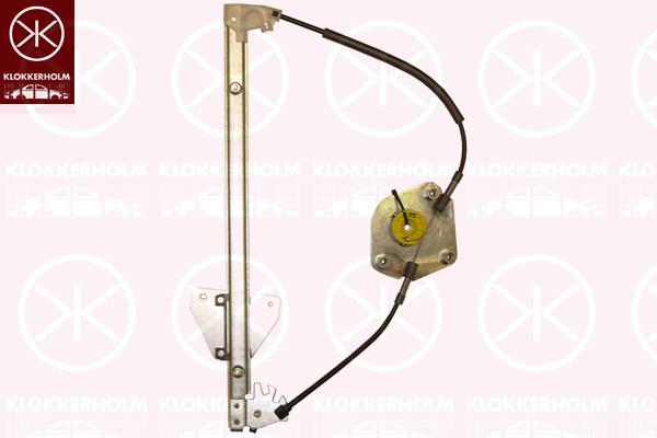 Window Regulator, OE-type, without electric motor, Electric, Right Front, BBM458590A (MAZDA), BBM4-58-590A (MAZDA), BBM458590B (MAZDA), BBM4-58-590B (MAZDA), BBM458590C (MAZDA), BBM4-58-590C (MAZDA)