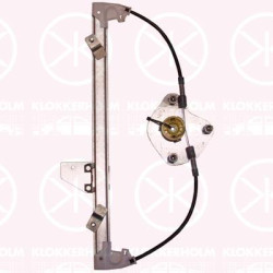 Window Regulator, without electric motor, Electric, Left Rear, BBM473590 (MAZDA)