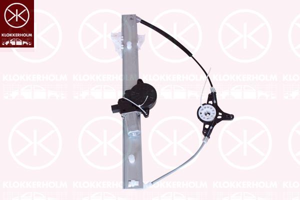 Window Regulator, OE-type, with electric motor, Electric, Right Front, Number of pins: 6, BBM458590A (MAZDA), BBM4-58-590A (MAZDA), BBM458590B (MAZDA), BBM4-58-590B (MAZDA), BBM458590C (MAZDA), BBM4-58-590C (MAZDA)