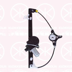 Window Regulator, OE-type, with electric motor, Electric, Left Rear, Number of pins: 6, BBM473590 (MAZDA)