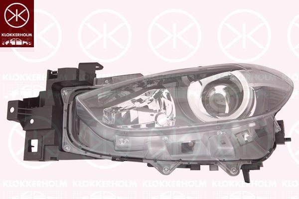 Headlight, Left, Illuminance [lx]: 12.5, H11, H15, with motor for headlamp levelling, Stanley-type, BADE510L0 (MAZDA), BADE-51-0L0 (MAZDA), BADE510L0A (MAZDA), BADE-51-0L0A (MAZDA), BADE510L0C (MAZDA), BADE-51-0L0C (MAZDA), BADE-51-0L0D (MAZDA), BSP4510L0D (MAZDA)