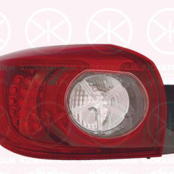 Tail Light Assembly, 5-drs, Right, Outer section, LED, WY21W, without bulb holder, B45D51150B (MAZDA), B45D51150C (MAZDA), B45D51150D (MAZDA)