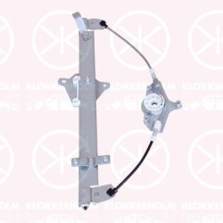 Window Regulator, 4-dr, without electric motor, Electric, Left Front, BHN959590A (MAZDA)