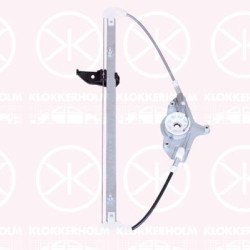 Window Regulator, 4-dr, without electric motor, Electric, Left Rear, BHN973590 (MAZDA), BHN973590A (MAZDA)