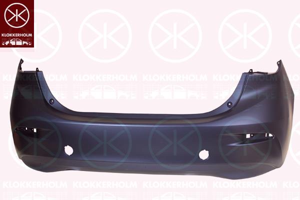 Bumper, w/primer, 3-drs, Rear, BHN1-50-221A-BB (MAZDA)