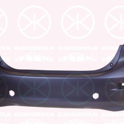 Bumper, w/primer, 3-drs, Rear, BHN1-50-221A-BB (MAZDA)