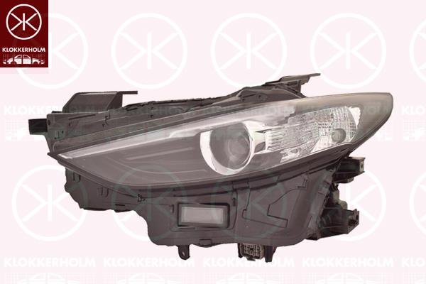 Headlight, Left, LED, W21/5W, with motor for headlamp levelling, BCNM51040B (MAZDA), BCNM51040C (MAZDA), BCNM51040D (MAZDA), BCNM51040E (MAZDA), BCNM51040F (MAZDA), BCNM51040G (MAZDA), BCNM51040H (MAZDA), BCNM51040J (MAZDA)