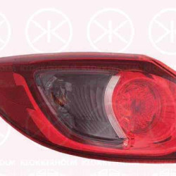 Tail Light Assembly, without bulb holder, Left, Outer section, KD5451160C (MAZDA), KD5451160D (MAZDA), KD5451160E (MAZDA), KD5451160F (MAZDA)