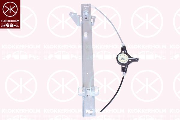 Window Regulator, OE-type, without electric motor, Electric, Left Front, KD53-59-590 (MAZDA)