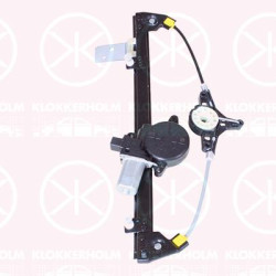 Window Regulator, OE-type, with electric motor, Electric, Right Rear, Number of pins: 2, KD53-72-590 (MAZDA)