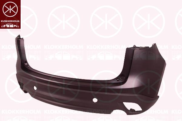 Bumper, Partial primed, Rear, KDY75022XABB (MAZDA), KDY75022XBB (MAZDA), KDY75022XBBB (MAZDA), KDY75022XCBB (MAZDA), KDY75022XD8H (MAZDA), KDY75022XD8P (MAZDA), KDY75022XDBB (MAZDA)