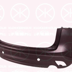 Bumper, Partial primed, Rear, KDY75022XABB (MAZDA), KDY75022XBB (MAZDA), KDY75022XBBB (MAZDA), KDY75022XCBB (MAZDA), KDY75022XD8H (MAZDA), KDY75022XD8P (MAZDA), KDY75022XDBB (MAZDA)