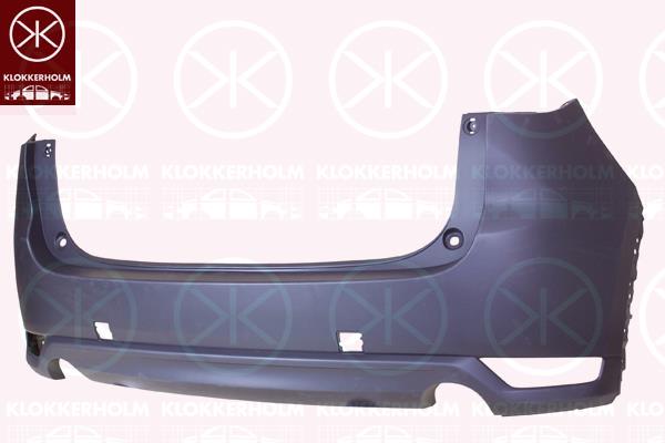 Bumper, Partial primed, Rear, KBYA5022XBB (MAZDA)