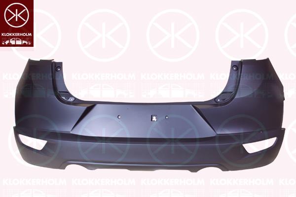 Bumper, Partial primed, Rear, DDYL5022XDBB (MAZDA), DKYA5022XABB (MAZDA)