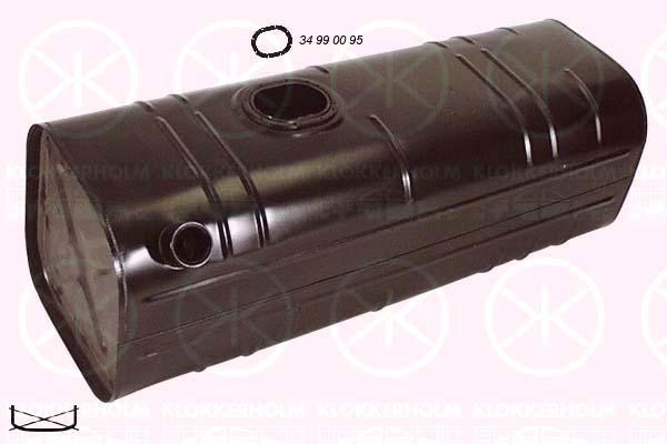 Fuel Tank, 66L, PICK-UP, Diesel, with gaskets/seals, Length [mm]: 880, Width [mm]: 290, Height [mm]: 290, SA5642110C (MAZDA), SA5642110D (MAZDA)