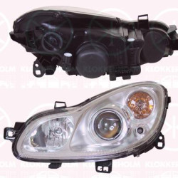 Headlight, H7/H7, with motor for headlamp levelling, AL, Left, Illuminance [lx]: 17.5, A4518200159 (SMART)