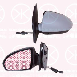 Exterior Mirror, Left, Control: cable pull, w/primer, Convex, A4518100116C22A (SMART), 4518100116 (SMART), A 4518100116 (SMART), A4518100116 (SMART)