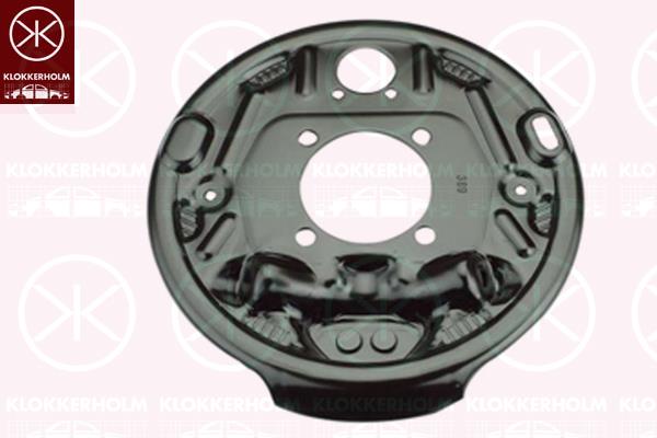 Splash Guard, brake disc, Rear Axle Left, Brake Type: Drum Brake, 4504230105 (SMART), A4504230105 (SMART), AQ0002197V022000000 (SMART), Q0002197V022000000 (SMART)