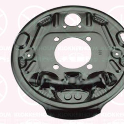 Splash Guard, brake disc, Rear Axle Left, Brake Type: Drum Brake, 4504230105 (SMART), A4504230105 (SMART), AQ0002197V022000000 (SMART), Q0002197V022000000 (SMART)