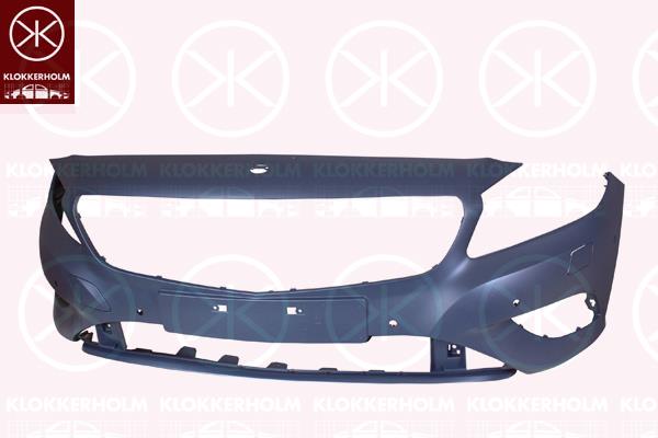 Bumper, w/primer, with hole(s) for parking assistant system, Front, with hole(s) for fog lights, with hole(s) for washer nozzle, 176 880 09 40 9999 (MERCEDES), A176 880 09 40 9999 (MERCEDES), A17688009409999 (MERCEDES)