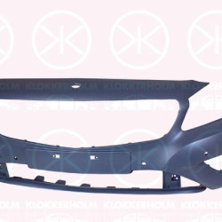 Bumper, w/primer, with hole(s) for parking assistant system, Front, with hole(s) for fog lights, with hole(s) for washer nozzle, 176 880 09 40 9999 (MERCEDES), A176 880 09 40 9999 (MERCEDES), A17688009409999 (MERCEDES)