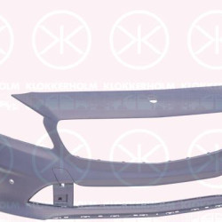 Bumper, w/primer, Front, with holes for trim/protective strip, with hole(s) for parking distance control, A176 880 66 40 9999 (MERCEDES)