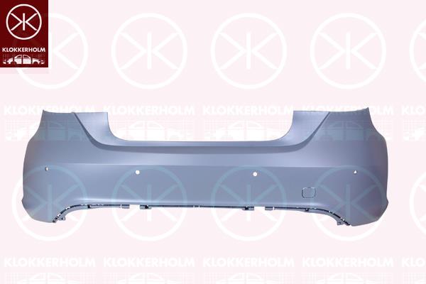 Bumper, w/primer, Rear, with hole(s) for parking distance control, Number of bores: 4, 176 880 0540 9999 (MERCEDES), A176 880 0540 9999 (MERCEDES)