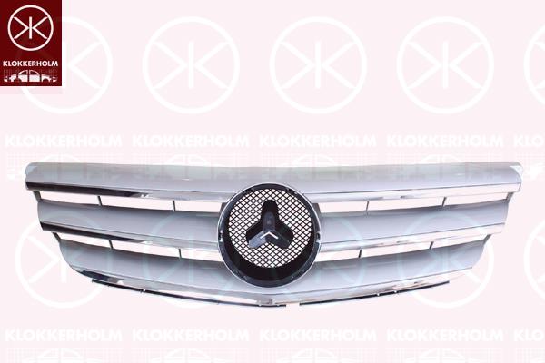 Grotelės, sidabrinės/chromas, 169 880 0883 (MERCEDES), A 169 880 0883 (MERCEDES), A169 880 0883 (MERCEDES)