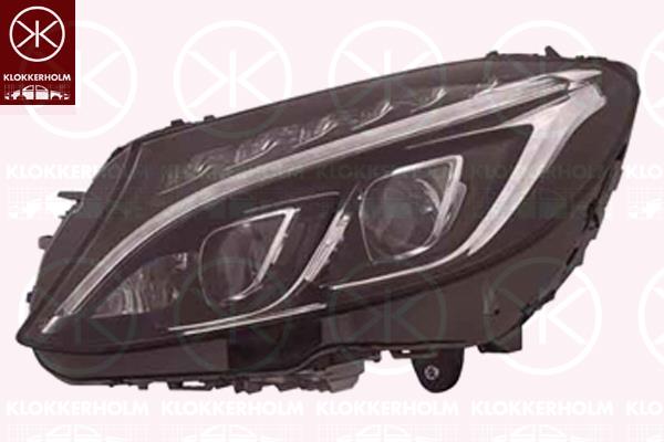 Headlight, Model Year to: 2018, Illuminance [lx]: 17.5, Left, LED, with dynamic bending light, with motor for headlamp levelling, without LED control unit for daytime running-/position ligh, without control unit for aut. LDR, AL, 2058202961 (MERCEDES), A2058202961 (MERCEDES), A2059067902 (MERCEDES), A2059069301 (MERCEDES)