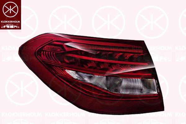 Tail Light Assembly, Left, LED, PY21W, with bulb holder, FARBA, 2059060557 (MERCEDES), A 205 906 0557 (MERCEDES), A2059060557 (MERCEDES)