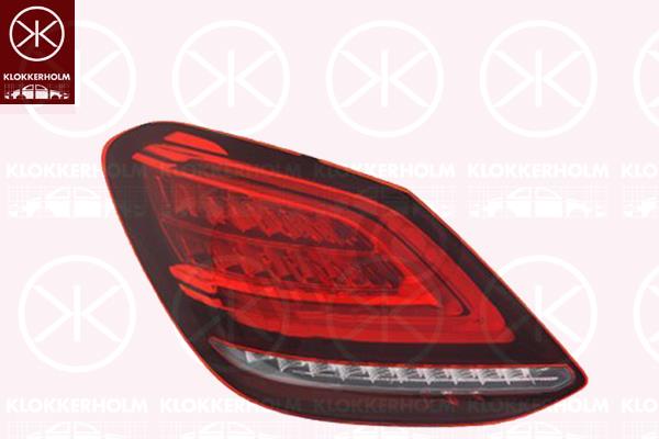 Tail Light Assembly, Left, Trim Level: High-Edition, LED, with bulb holder, with rear fog light, ULO, 2059064503 (MERCEDES), A2059064503 (MERCEDES)